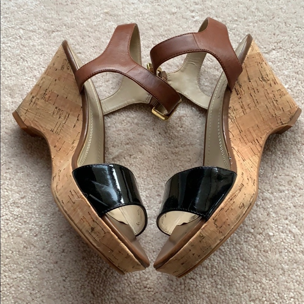Ellen Tracy Patsy Leather/ Cork Heels - image 6